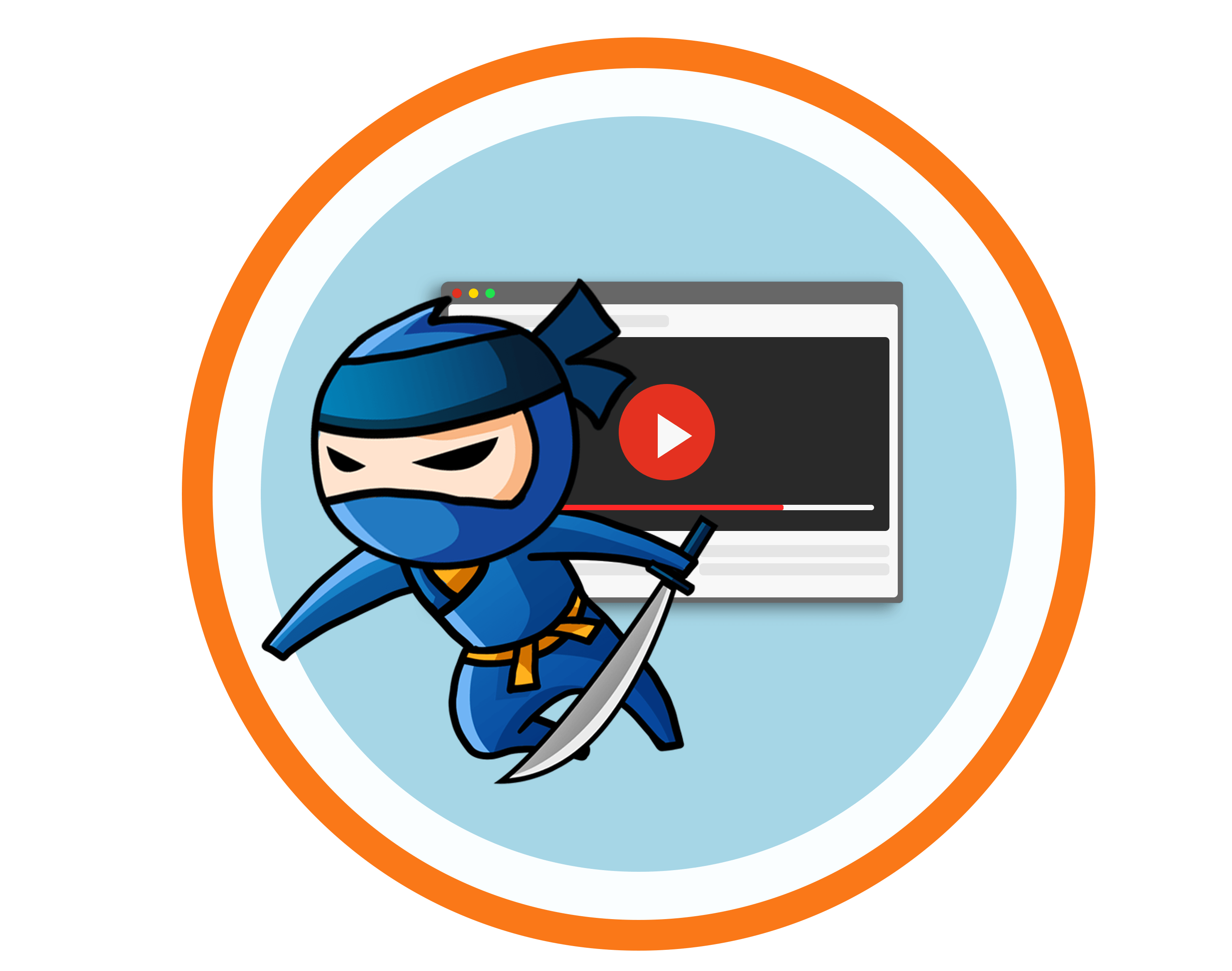 youtube ninja met zwaard