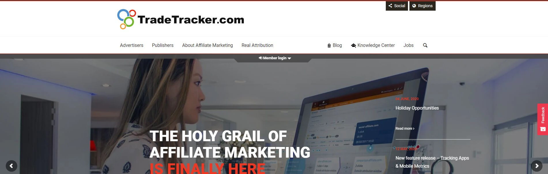 Tradetracker Website